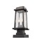 Z-Lite Millworks 2 Light Outdoor Pier Mounted Fixture, Oil Rubbed Bronze & Clear Beveled 574PHMS-SQPM-ORB - alternate 5
